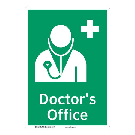 ANSI/ISO Compliant Doctor's Office Safety Signs Indoor Photoluminescent Plastic (W4) 14 X 10